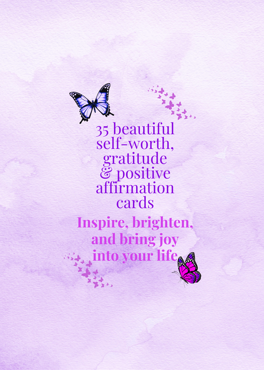 Beautiful Self-Care, Gratitude, & Positive Affirmation Cards - Digital Download