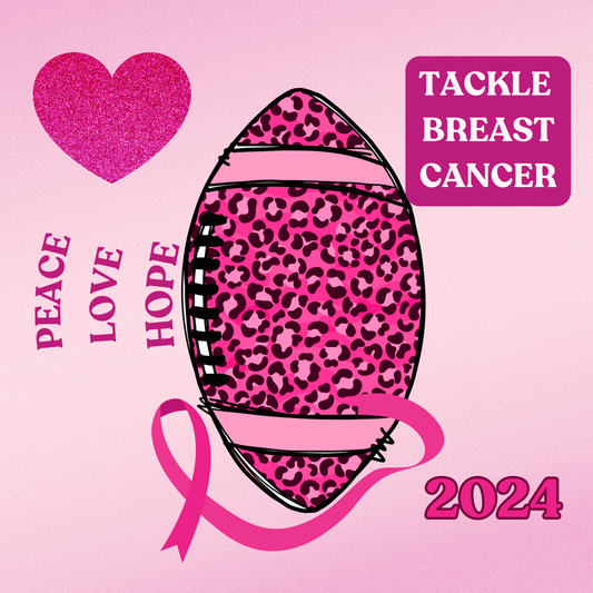 Tackle Breast Cancer Awareness Editable Digital Download